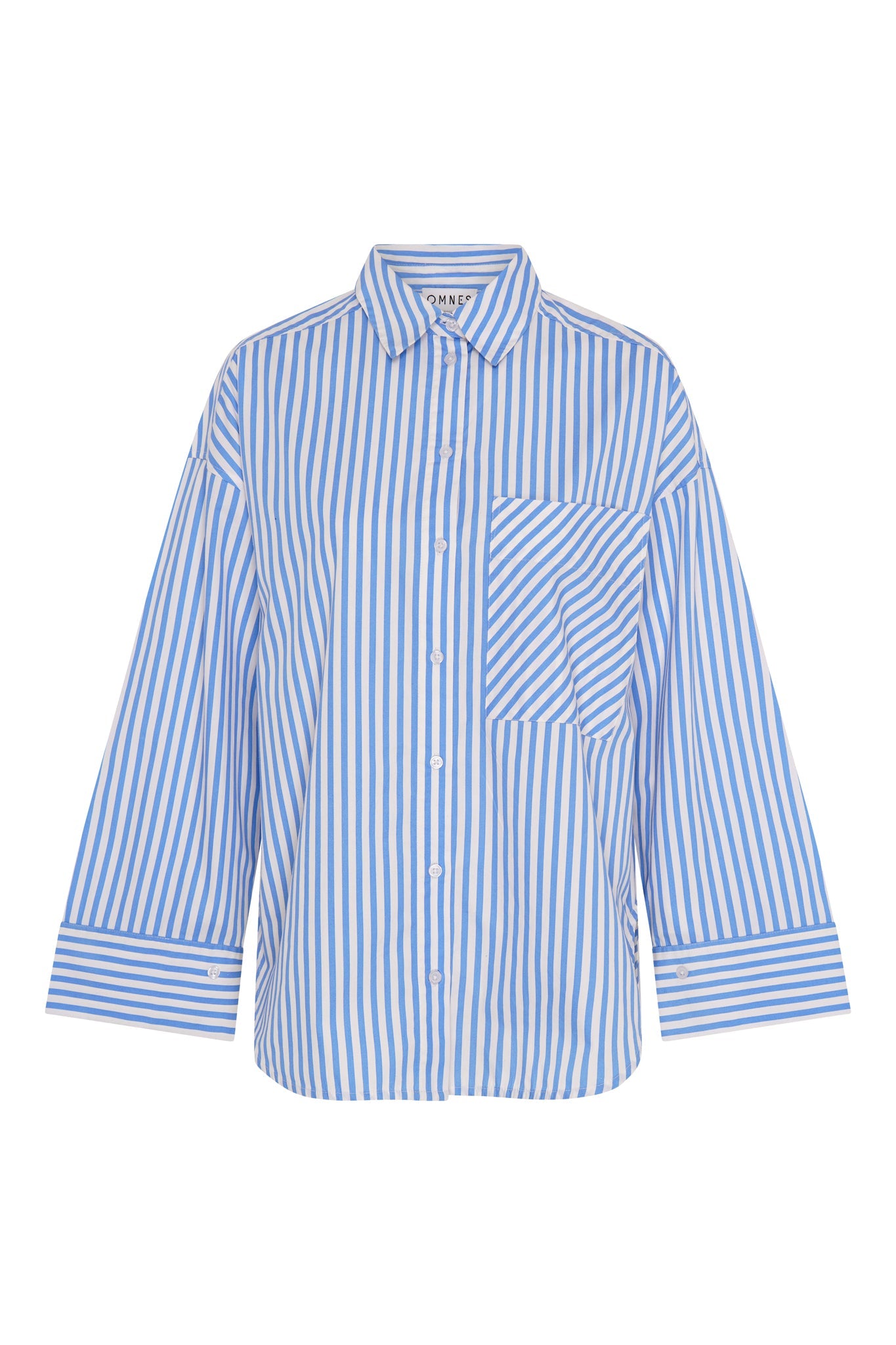 Kenda Stripe Shirt in Blue and White