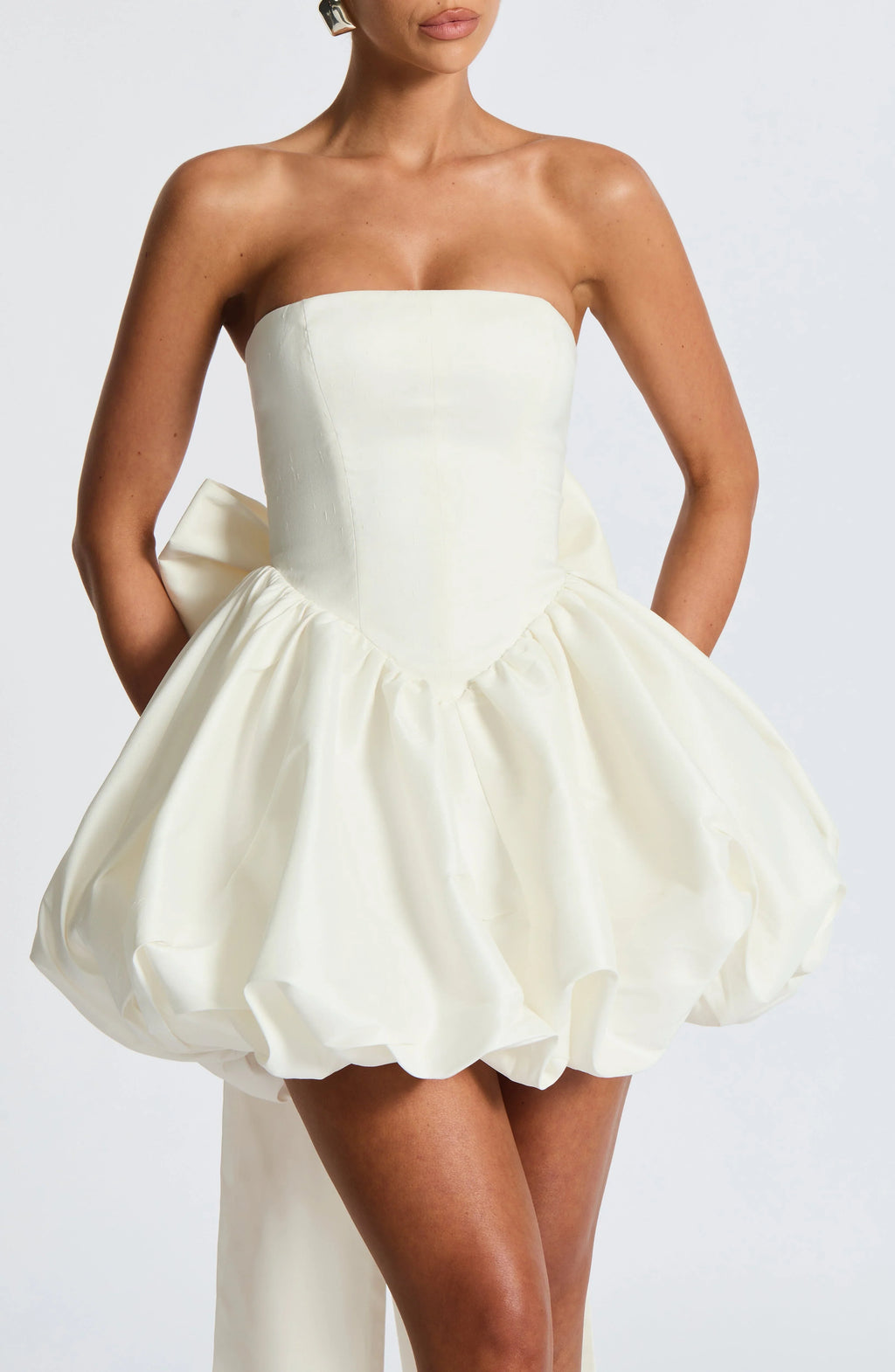 Lotus Mini Dress - Ivory