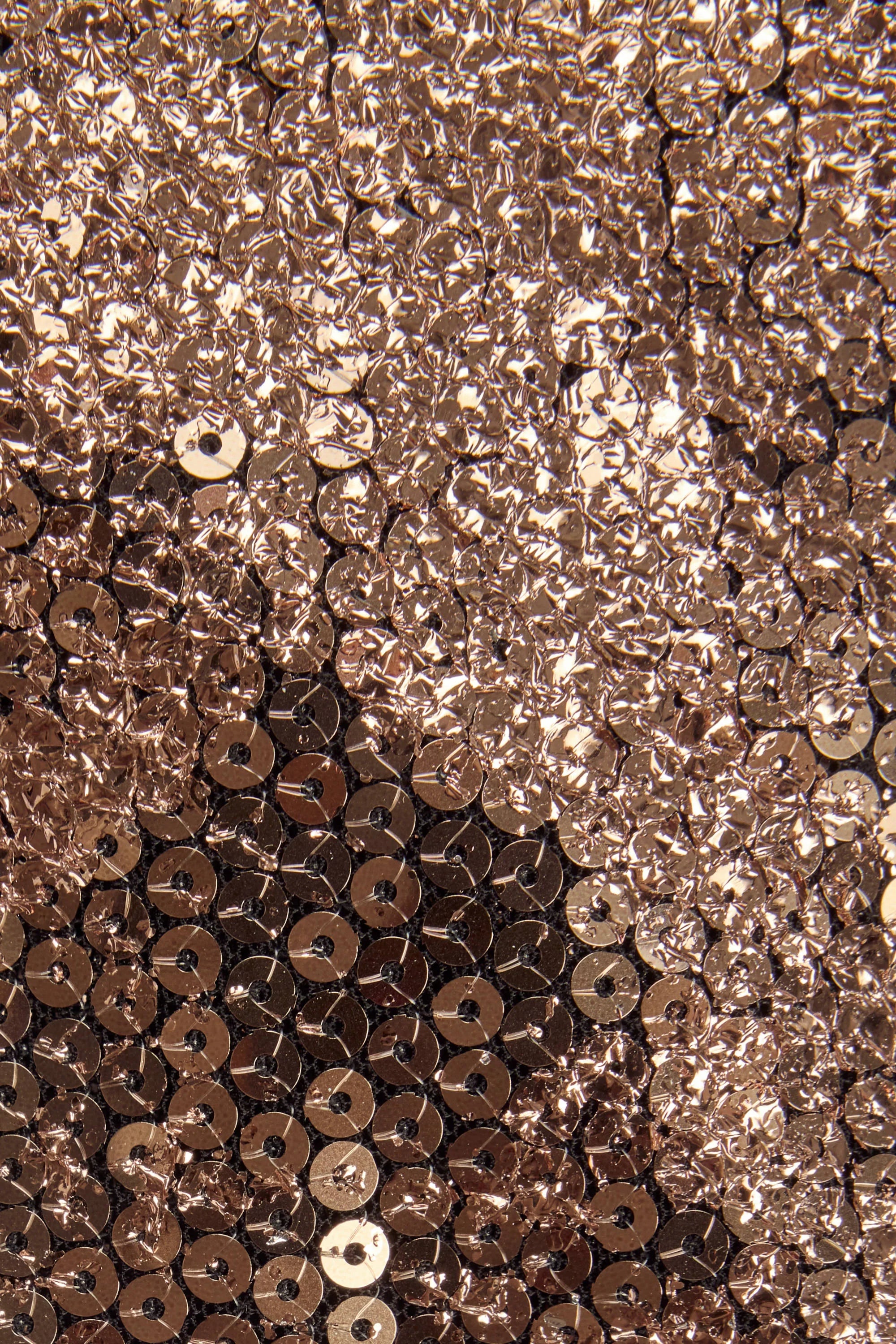 Embellished Straight-Neck Maxi Dress in Black Gold Foil