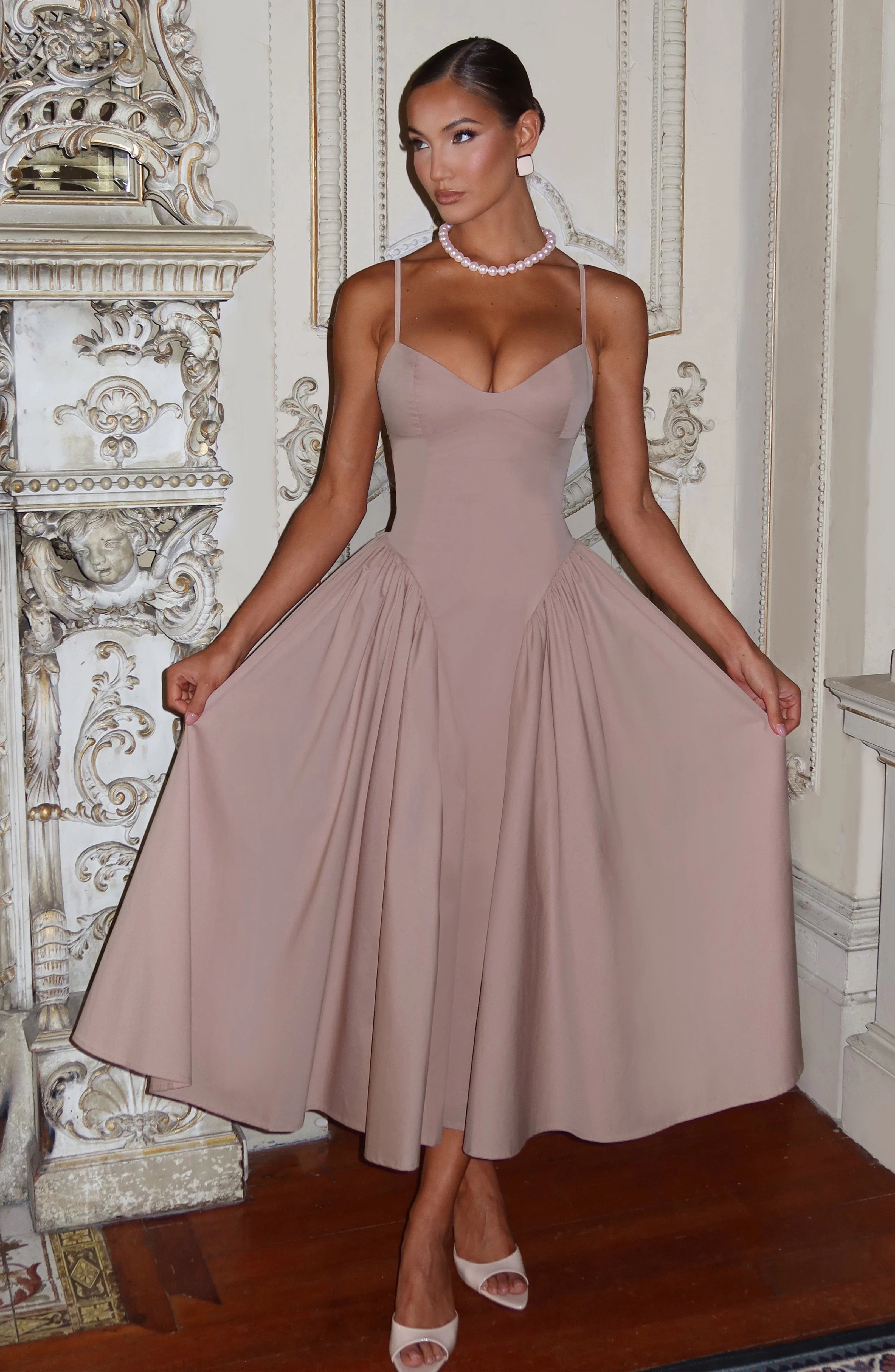 Emerson Midi Dress - Clay