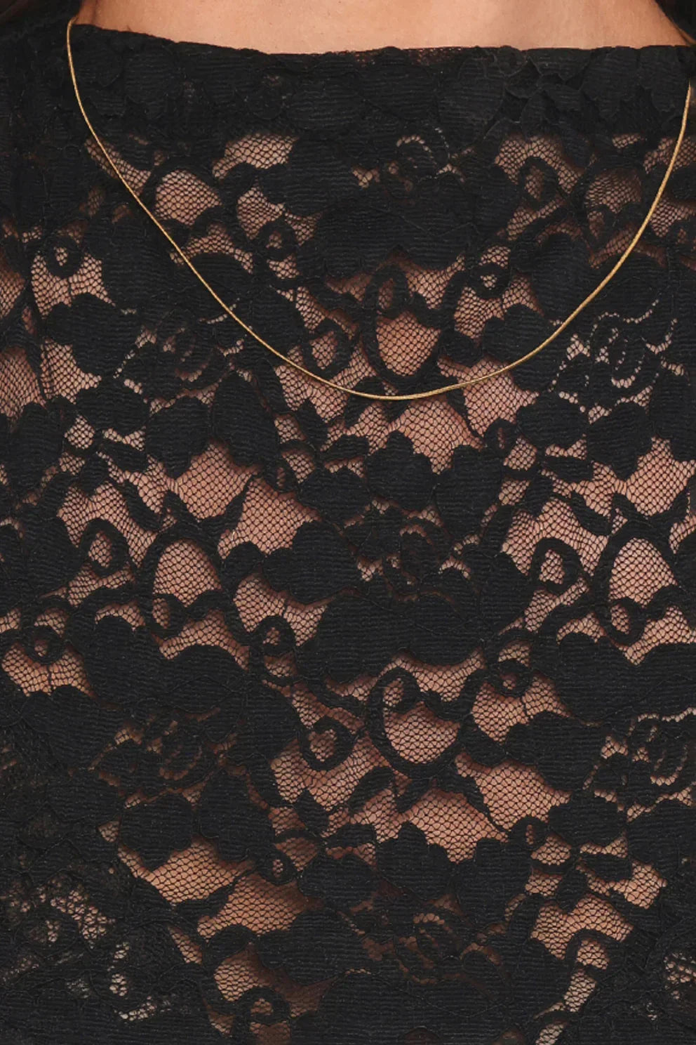 Nissa Lace Top - Black