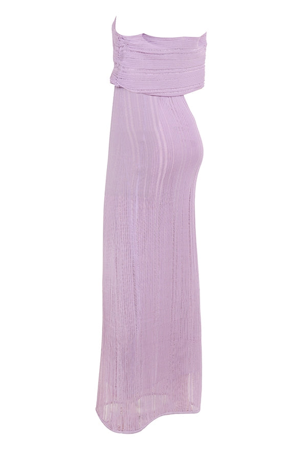 orchid ladder knit maxi dress - sale