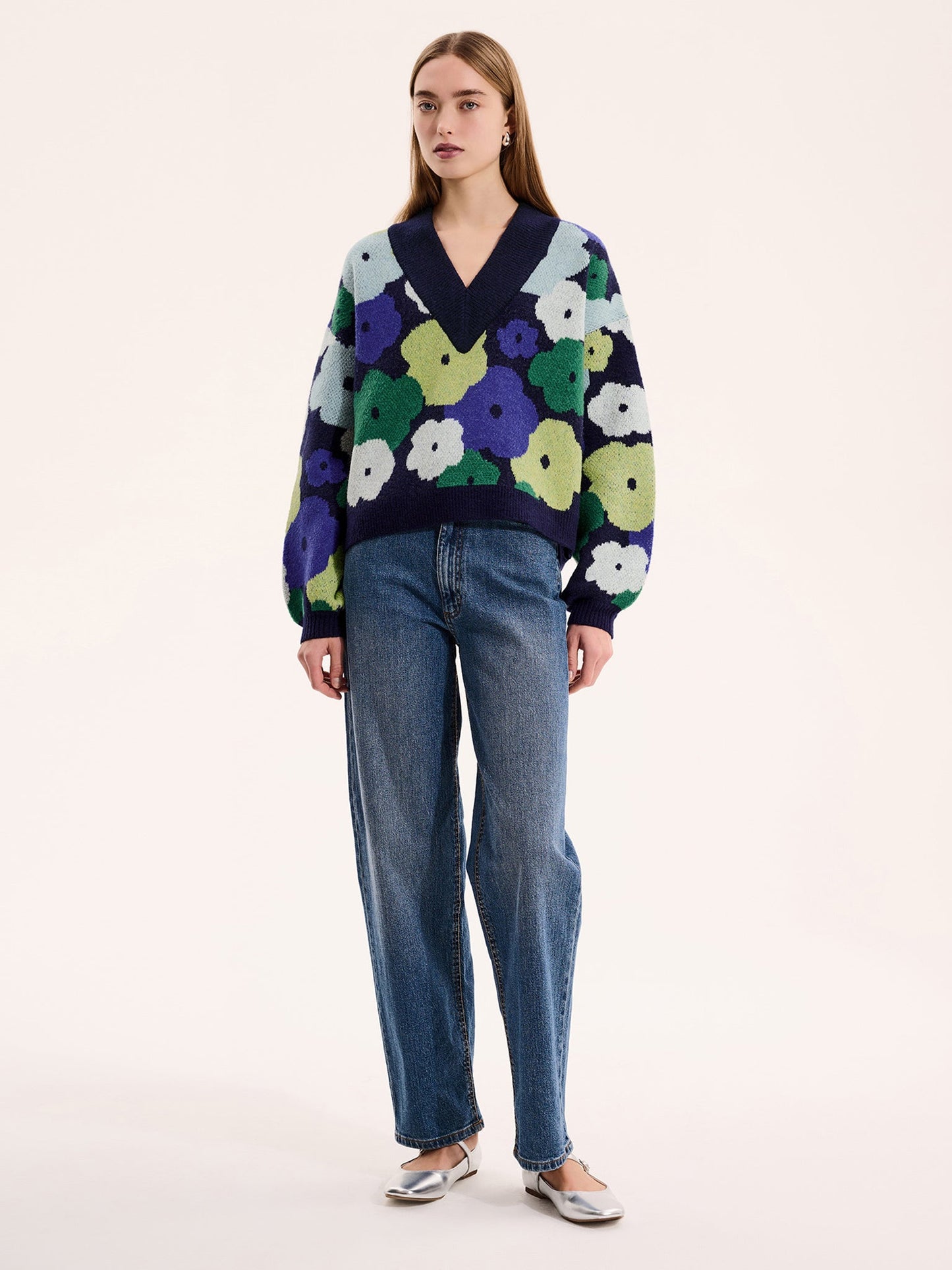 Ari Oversized Floral Jumper