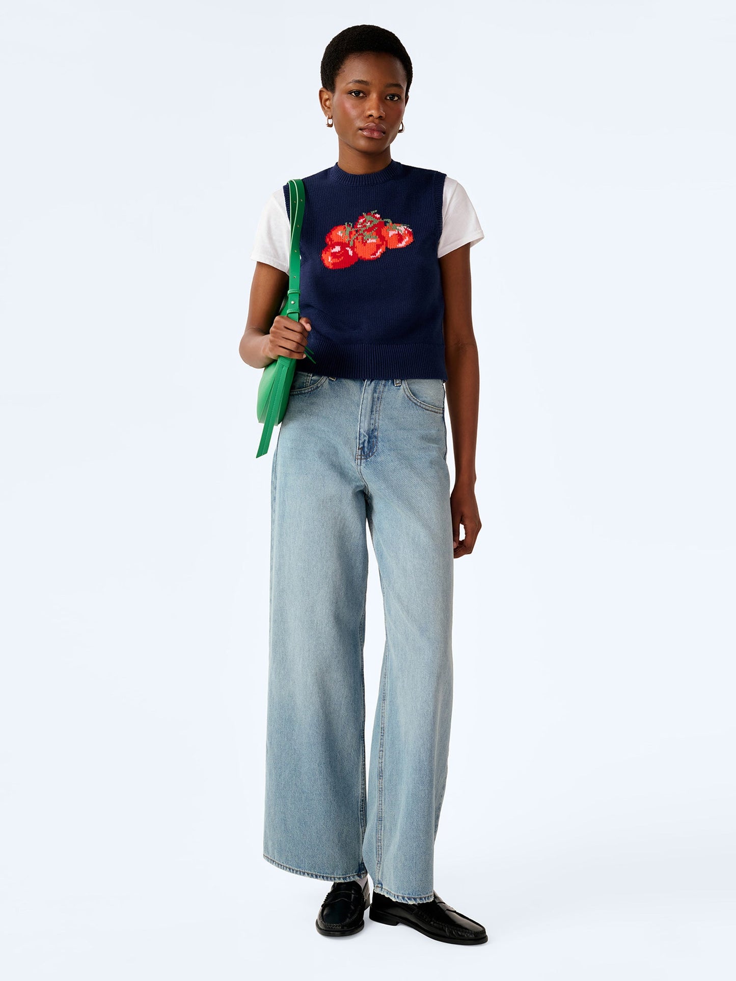 Bob Tomato Vest in Navy