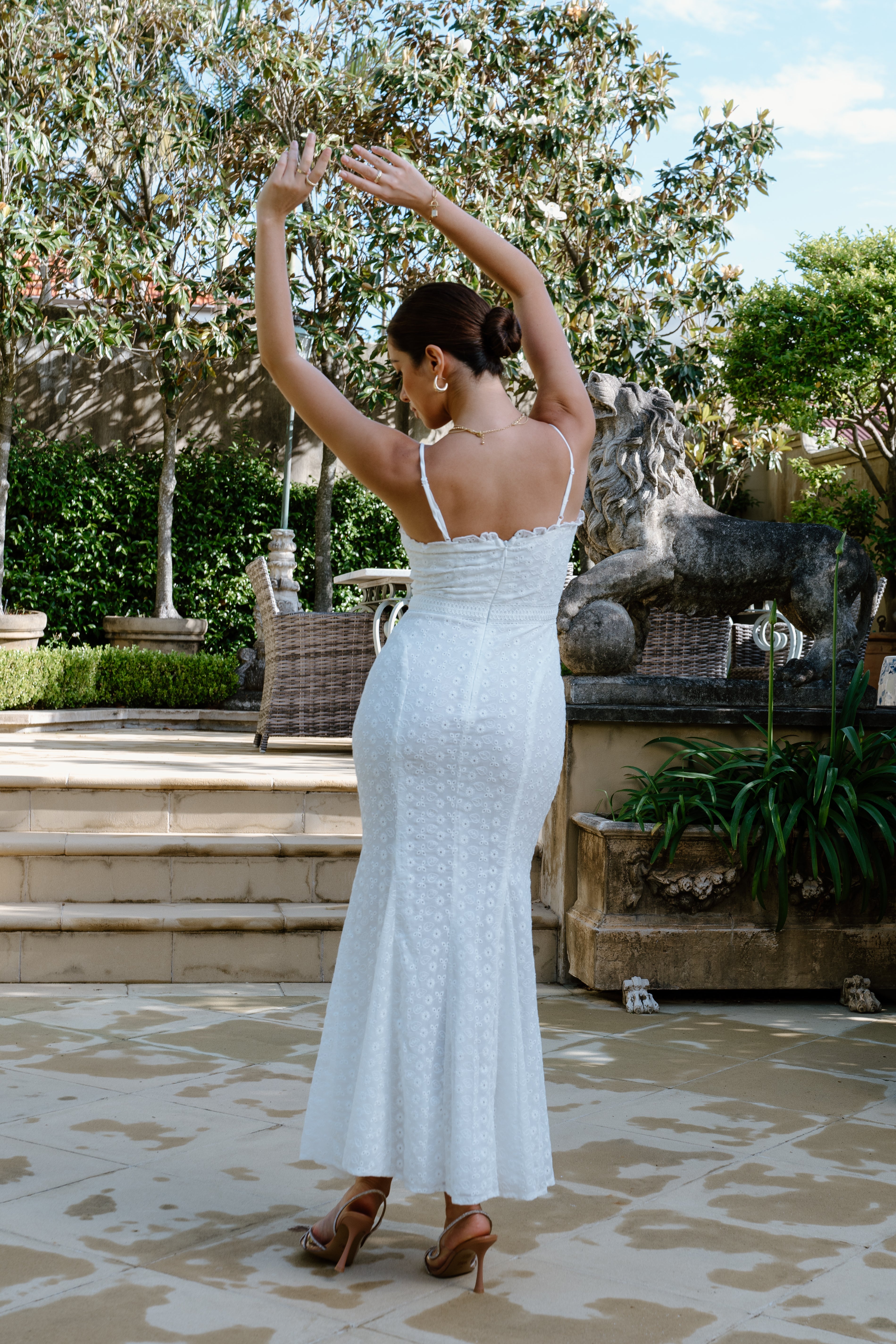 Wendy Midi Dress with Floral Details