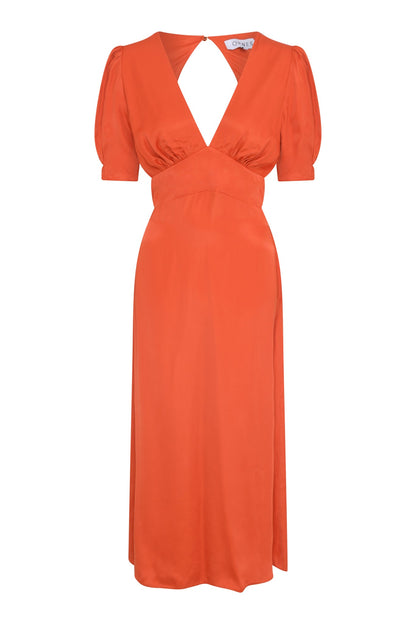 Odette Dress in Burnt Orange
