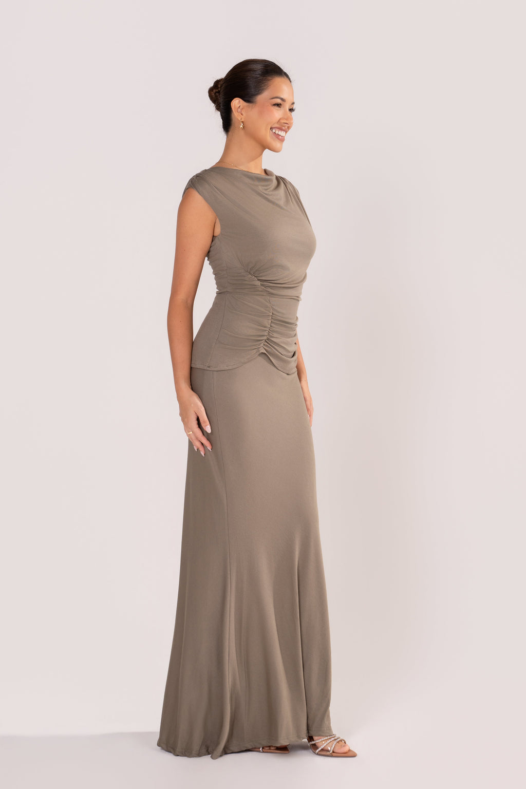 Sanna Dusty Sage Evening Gown