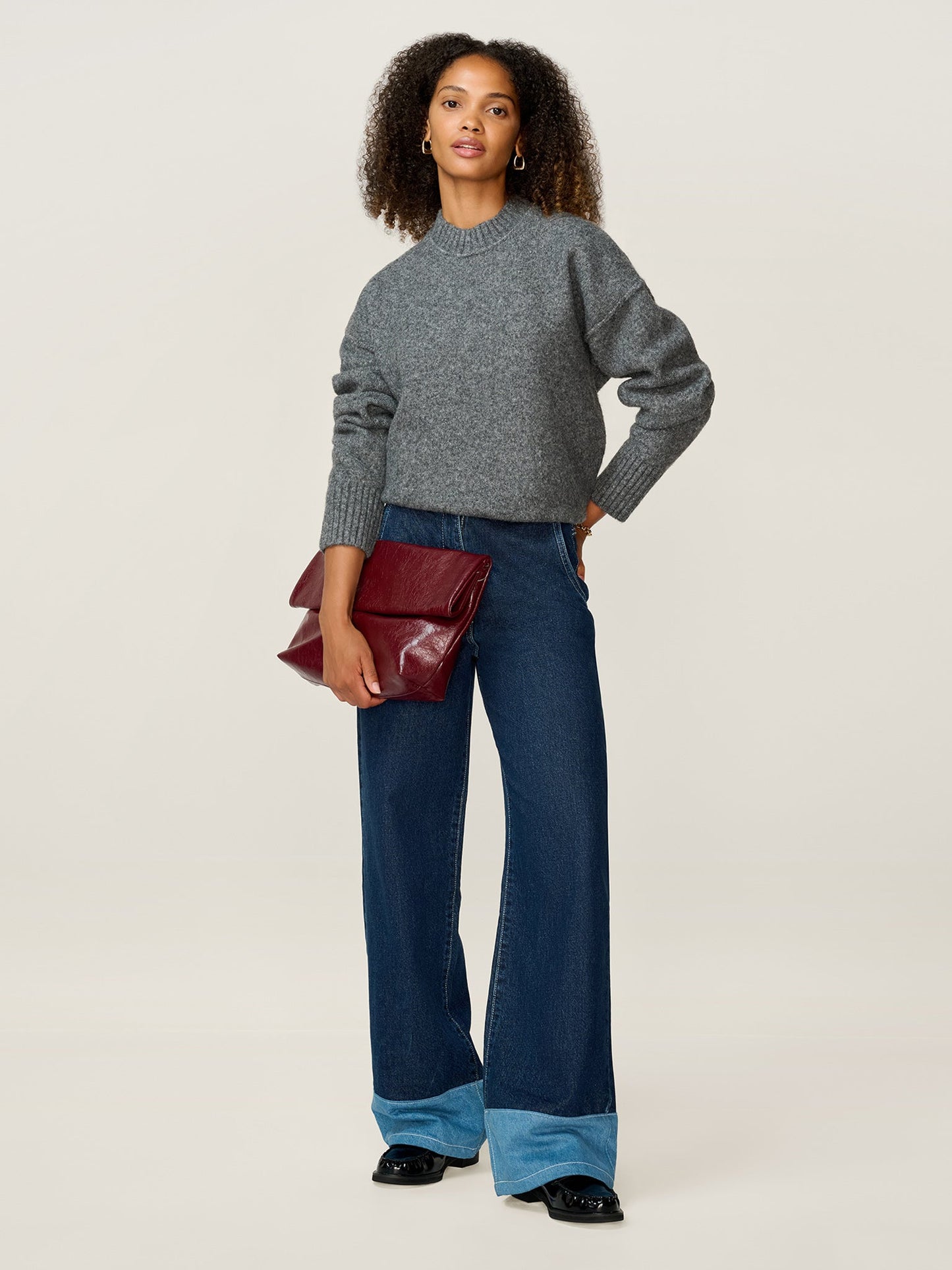 Clementine Jumper in Grey Marl