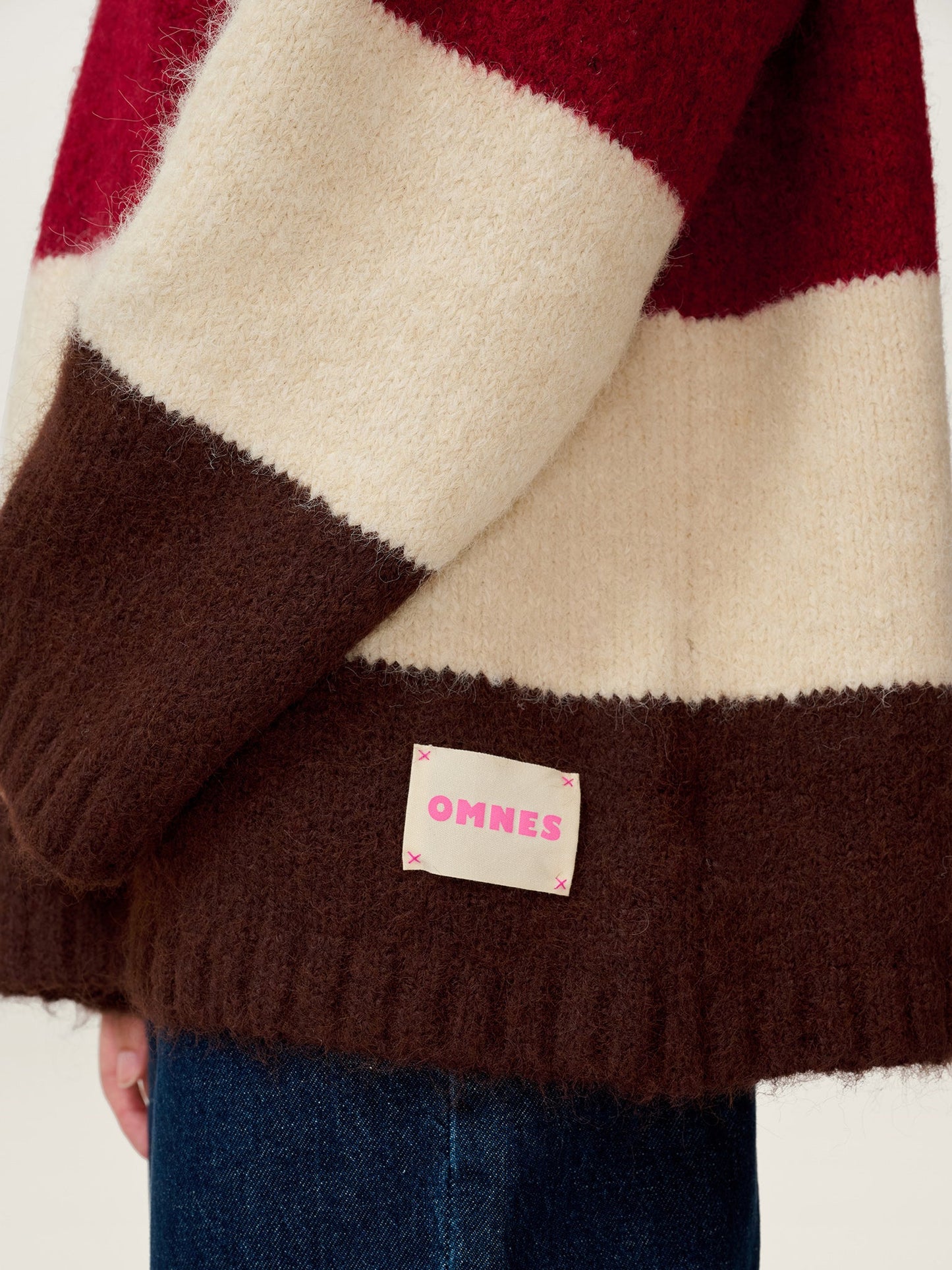 STUDIO OMNES Constance Stripe Jumper in Brown