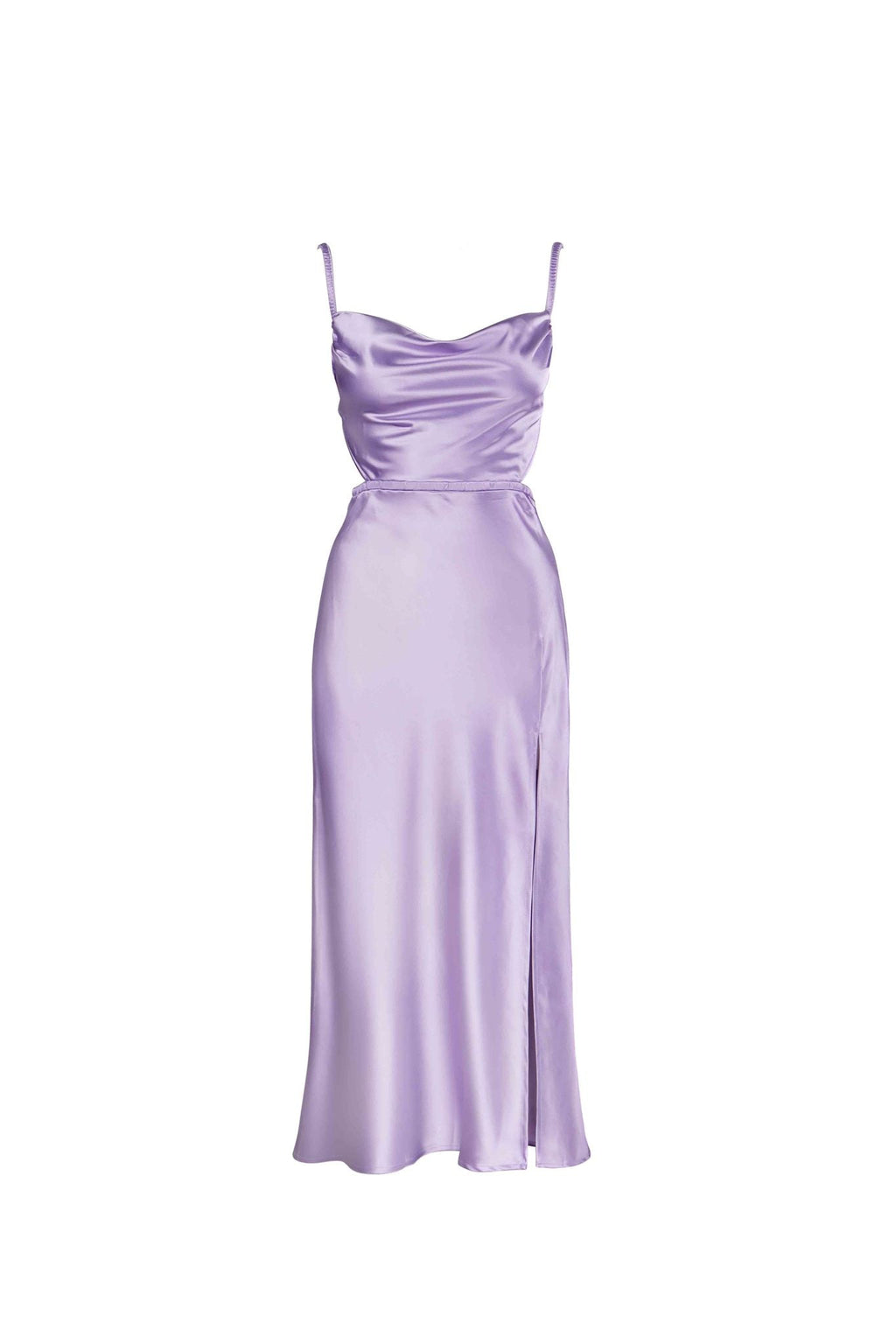 Fay Satin Cocktail Midi Dress