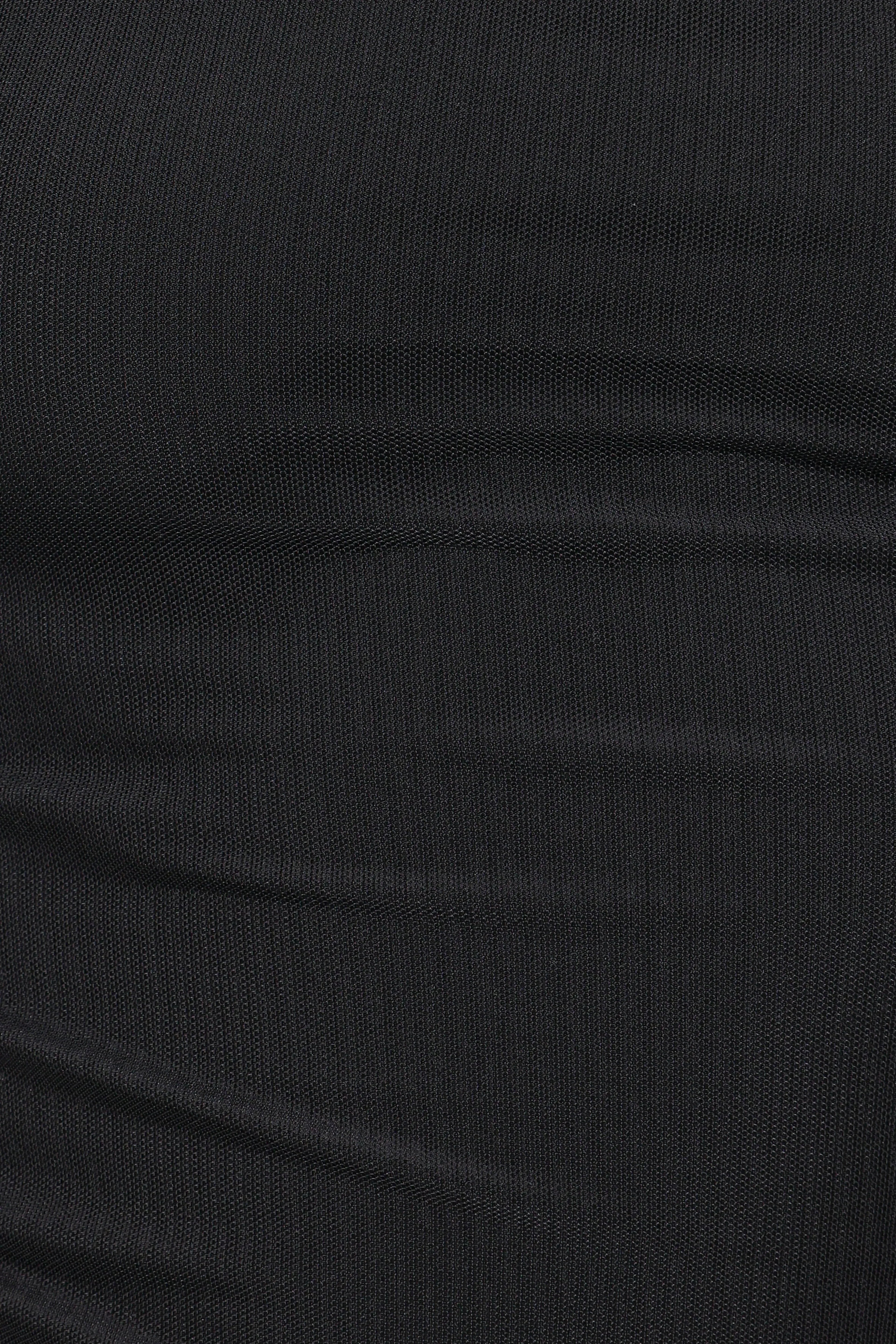 Carlie Mesh One Shoulder Top - Black