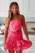 Get Out of Town Tube Top - Hot Pink  (FINAL SALE)