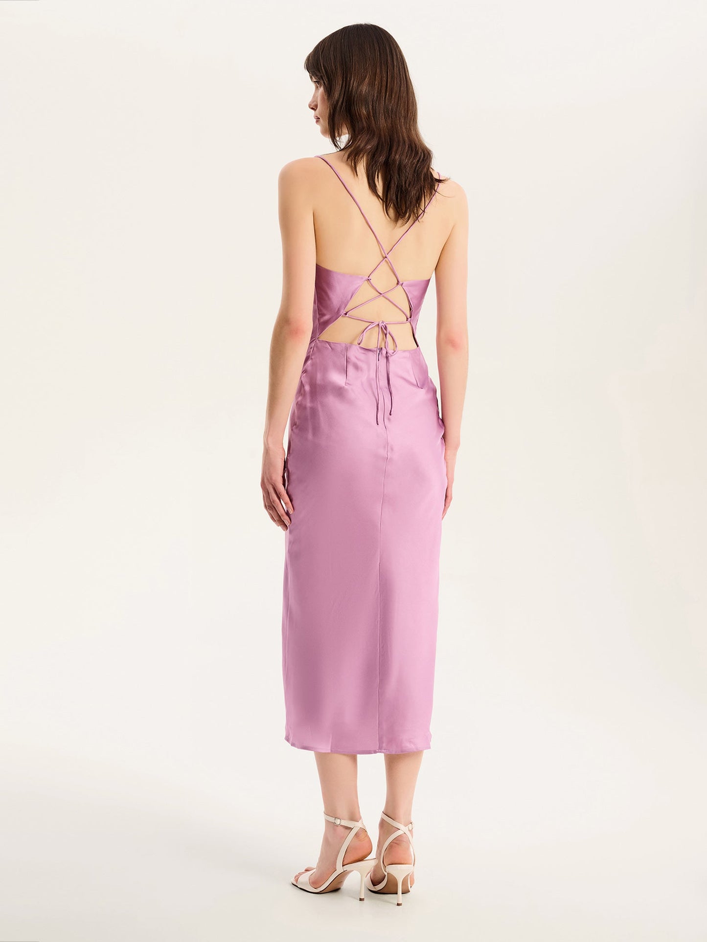 Riviera Midi Dress in Lavender